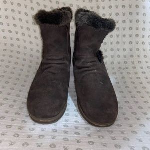 Bare Traps Adalyn Women's Brown Suede Lined Boots 10